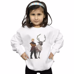 Disney - Sweat FROZEN - Fille (Blanc)