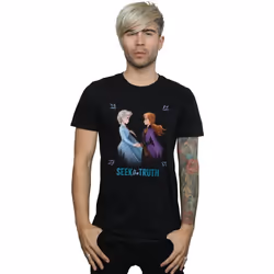Disney - T-shirt FROZEN SEEK THE TRUTH - Homme (Noir)