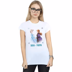 Disney - T-shirt FROZEN SEEK THE TRUTH - Femme (Blanc)