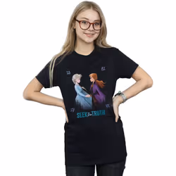 Disney - T-shirt FROZEN SEEK THE TRUTH - Femme (Noir)