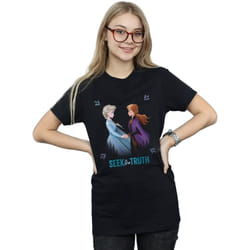 Disney - T-shirt FROZEN SEEK THE TRUTH - Femme (Noir)