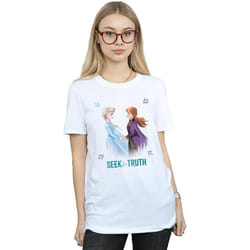 Disney - T-shirt FROZEN SEEK THE TRUTH - Femme (Blanc)