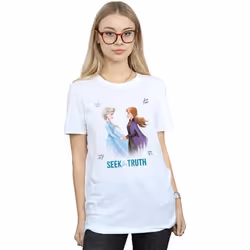 Disney - T-shirt FROZEN SEEK THE TRUTH - Femme (Blanc)