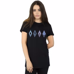 Disney - T-shirt FROZEN - Femme (Noir)