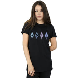 Disney - T-shirt FROZEN - Femme (Noir)
