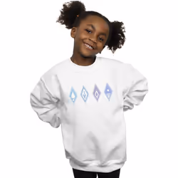 Disney - Sweat FROZEN - Fille (Blanc)