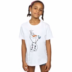 Disney - T-shirt FROZEN - Fille (Blanc)