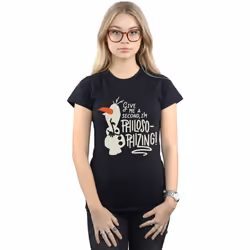 Disney - T-shirt FROZEN PHILOSOPHIZING - Femme (Noir)