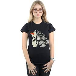 Disney - T-shirt FROZEN PHILOSOPHIZING - Femme (Noir)