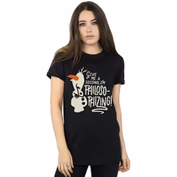 Disney - T-shirt FROZEN PHILOSOPHIZING - Femme (Noir)
