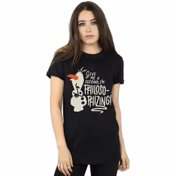 Disney - T-shirt FROZEN PHILOSOPHIZING - Femme (Noir)