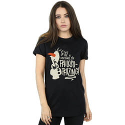Disney - T-shirt FROZEN PHILOSOPHIZING - Femme (Noir)