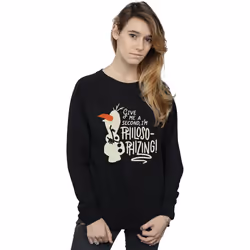 Disney - Sweat FROZEN PHILOSOPHIZING - Femme (Noir)