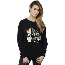 Disney - Sweat FROZEN PHILOSOPHIZING - Femme (Noir)