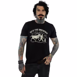 Disney - T-shirt FROZEN INTO THE UNKNOWN - Homme (Noir)