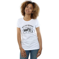 Disney - T-shirt FROZEN INTO THE UNKNOWN - Femme (Blanc)