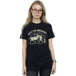 Disney - T-shirt FROZEN INTO THE UNKNOWN - Femme (Noir)