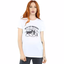Disney - T-shirt FROZEN INTO THE UNKNOWN - Femme (Blanc)
