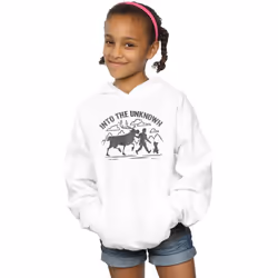 Disney - Sweat à capuche FROZEN INTO THE UNKNOWN - Fille (Blanc)
