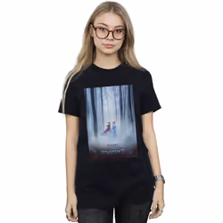 Disney - T-shirt FROZEN - Femme (Noir)