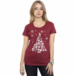 Star Wars - T-shirt - Femme (Bordeaux)