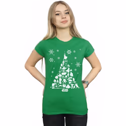 Star Wars - T-shirt - Femme (Vert vif)