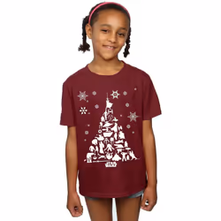 Star Wars - T-shirt - Fille (Bordeaux)
