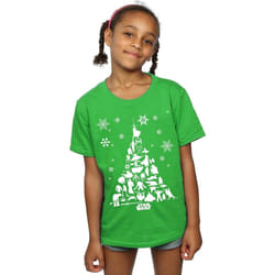 Star Wars - T-shirt - Fille (Vert vif)