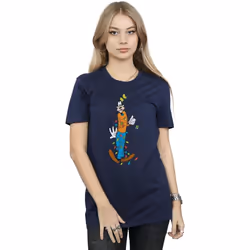 Disney - T-shirt - Femme (Bleu marine)