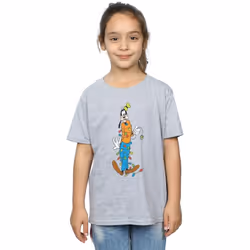 Disney - T-shirt - Fille (Gris chiné)
