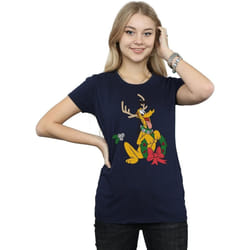 Disney - T-shirt - Femme (Bleu marine)