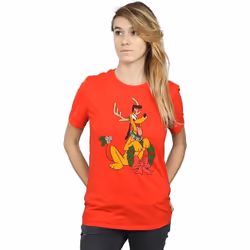 Disney - T-shirt - Femme (Rouge)