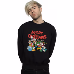 Disney - Sweat MICKEY MOUSE AND FRIENDSWINTER WISHES - Homme (Noir)