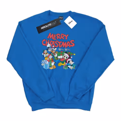 Disney - Sweat MICKEY MOUSE AND FRIENDSWINTER WISHES - Homme (Bleu roi)