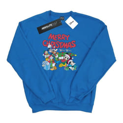 Disney - Sweat MICKEY MOUSE AND FRIENDSWINTER WISHES - Homme (Bleu roi)
