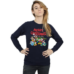 Disney - Sweat MICKEY MOUSE AND FRIENDSWINTER WISHES - Femme (Bleu marine)