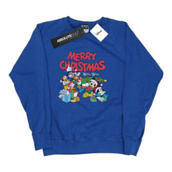 Disney - Sweat MICKEY MOUSE AND FRIENDSWINTER WISHES - Femme (Bleu roi)