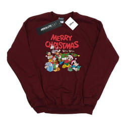 Disney - Sweat MICKEY MOUSE AND FRIENDSWINTER WISHES - Femme (Bordeaux)
