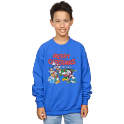 Disney - Sweat MICKEY MOUSE AND FRIENDSWINTER WISHES - Garçon (Bleu roi)