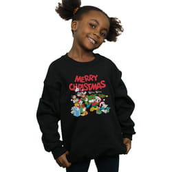 Disney - Sweat MICKEY MOUSE AND FRIENDSWINTER WISHES - Fille (Noir)