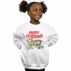 Disney - Sweat MICKEY MOUSE AND FRIENDSWINTER WISHES - Fille (Blanc)