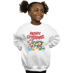 Disney - Sweat MICKEY MOUSE AND FRIENDSWINTER WISHES - Fille (Blanc)