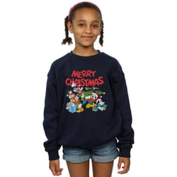 Disney - Sweat MICKEY MOUSE AND FRIENDSWINTER WISHES - Fille (Bleu marine)