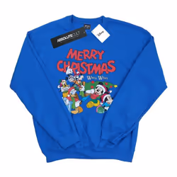 Disney - Sweat MICKEY MOUSE AND FRIENDSWINTER WISHES - Fille (Bleu roi)