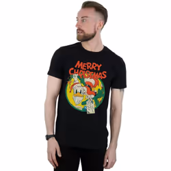 Disney - T-shirt MERRY CHRISTMAS - Homme (Noir)