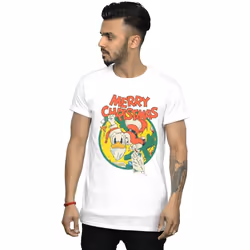 Disney - T-shirt MERRY CHRISTMAS - Homme (Blanc)