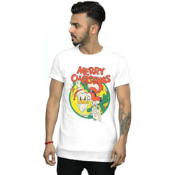 Disney - T-shirt MERRY CHRISTMAS - Homme (Blanc)