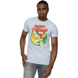 Disney - T-shirt MERRY CHRISTMAS - Homme (Gris chiné)