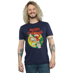 Disney - T-shirt MERRY CHRISTMAS - Homme (Bleu marine)