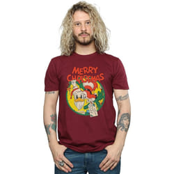 Disney - T-shirt MERRY CHRISTMAS - Homme (Bordeaux)